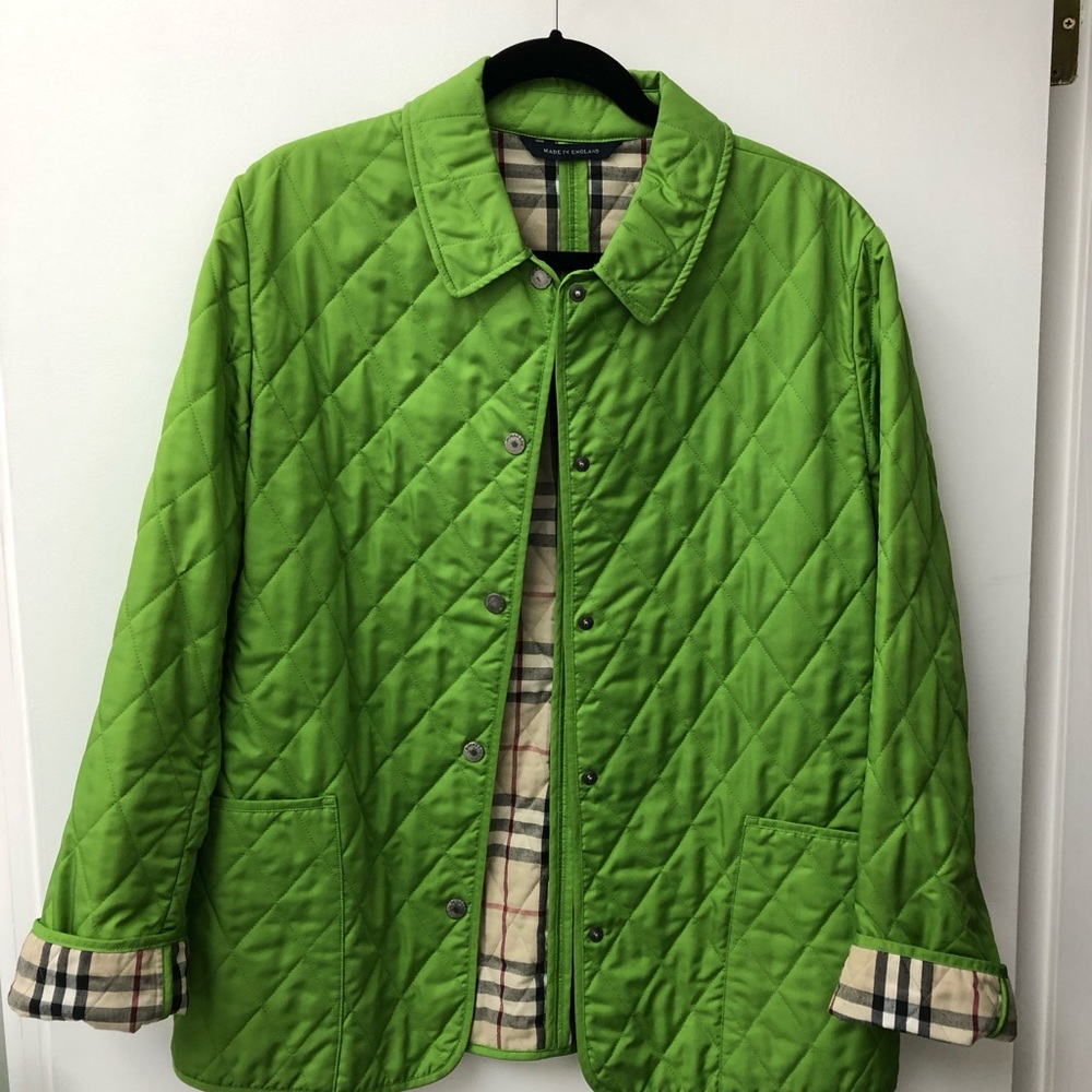 Burberry Green Diamond Print Jacket Preowned
